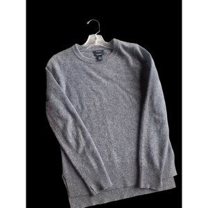 Halogen 100% Cashmere Sweater Size XS Grey Dark Heather